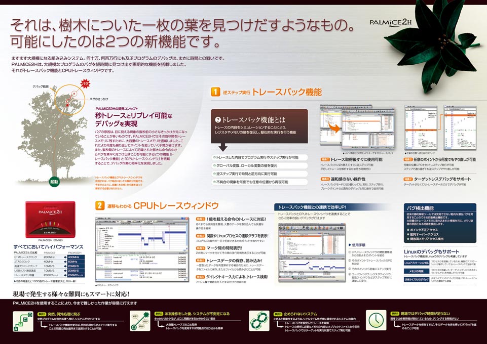 組込み開発/テスト装置製造会社 製品カタログ デザイン サンプル P.2〜P.3