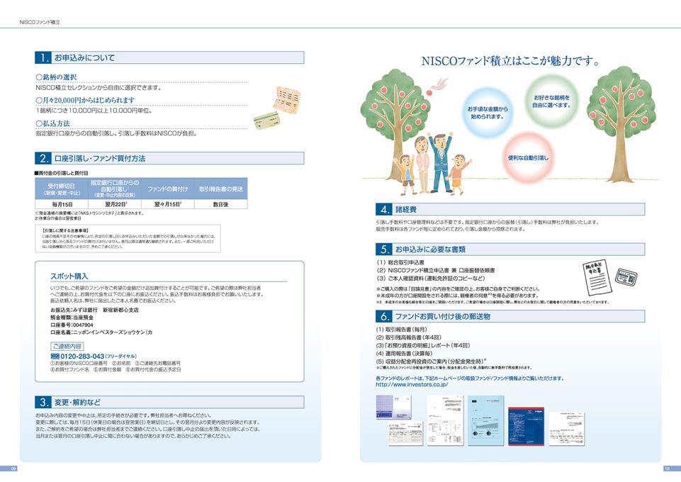 証券会社 資産運用提案パンフレット デザイン サンプル P.9〜P.10