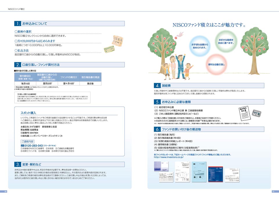 証券会社 資産運用提案パンフレット デザイン サンプル P.9〜P.10