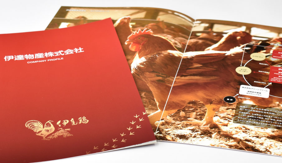 食肉・生産加工販売会社様 事業案内 デザイン 制作
