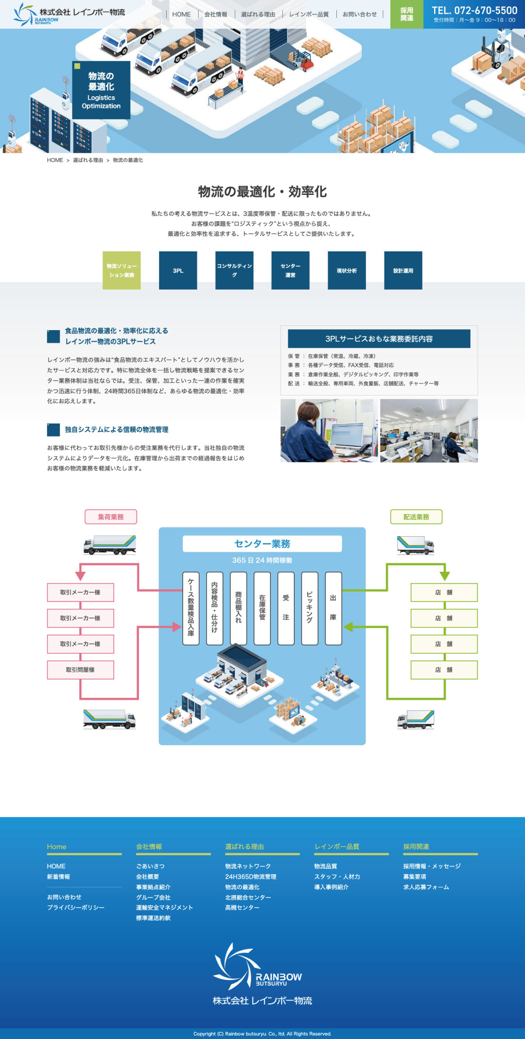 物流輸送会社 ホームページ デザイン サンプル 選ばれる理由